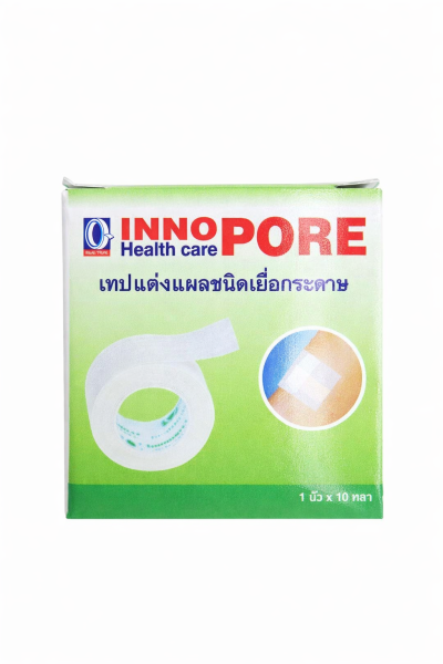 เทปแต่งแผลเยื่อกระดาษ 1" x 10หลา Innopore