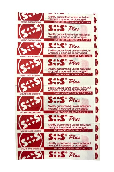 Plastic Plaster Clear Colour T1 SOS Plus 10pcs/box