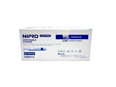 SYRINGE DISP. 1 ML. (NO NEEDLE)