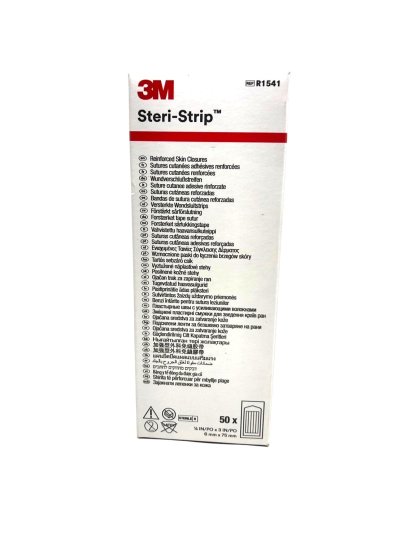 3M Steri Strip แผ่นเทปปิดแผลสเตอร์ไรด์ 6x75 mm(R1541) 3แถบ/ซอง
