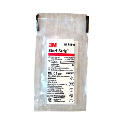 3M Steri Strip แผ่นเทปปิดแผลสเตอร์ไรด์ 6x75 mm(R1541) 3แถบ/ซอง