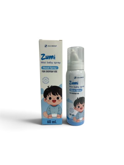 ZUMI สเปรย์น้ำเกลือพ่นจมูกสำหรับเด็กเล็ก และทารก 60ml