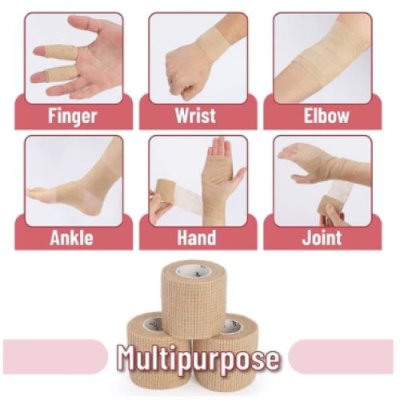 SOS Plus Co-Adhesive Bandage 1" 5yards