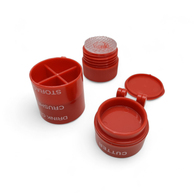 กล่องใส่ยาเม็ด/ ที่บดยา/ ที่ตัดเม็ดยา 5in1(พร้อมส่งจากไทย)PILL CRUSHER, TABLET CUTTER, PILL CUTTER