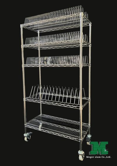 SMT Reel Rack, Wire storage shelf for IC Reel/ชั้นวางของสำหรับรีล IC