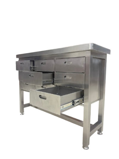 9-drawer workbench with tool storage/ โต๊ะเก็บเครื่องมือช่าง 9 ลิ้นชัก
