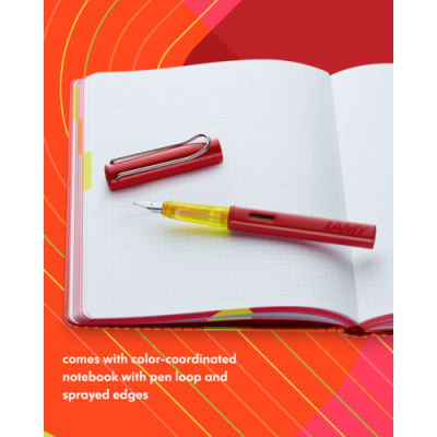 LAMY Box Set AL-star fountain pen glossy red