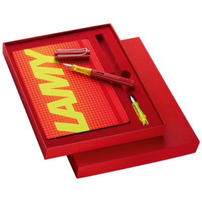 LAMY Box Set AL-star fountain pen glossy red