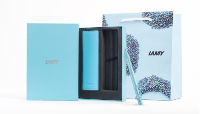 LAMY Box Set Pouch safari ballpoint pen aquasky