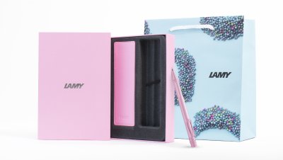 LAMY Box Set Pouch safari ballpoint pen lightrose