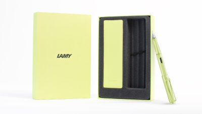 LAMY Box Set Pouch safari fountain pen springgreen