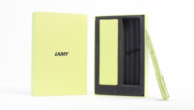 LAMY Box Set Pouch safari rollerball pen springgreen