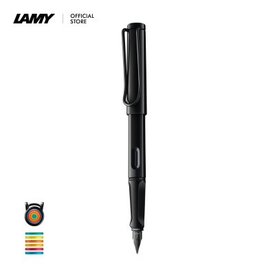 LAMY safari Fountain Pen ALL BLACK 6 RINGS