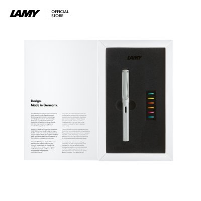 LAMY safari Fountain Pen  ALL WHITE 6 RINGS