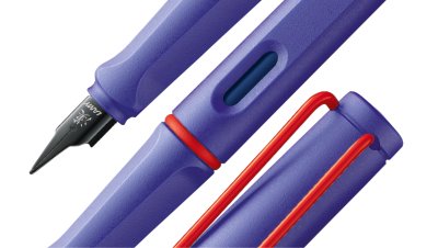LAMY safari fountain pen violet Red clip Kanji Nib