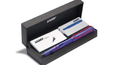 LAMY safari fountain pen violet Red clip Kanji Nib