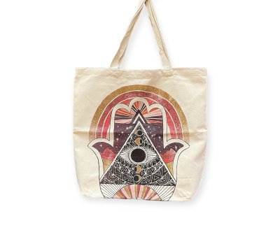 Hand Palm Eye Hindu Bag Summer Beach No Time Thailand