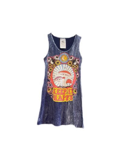 Magic Mushrooms Yoga Psy Universe Women Dress Cotton Thailand No Time Brand