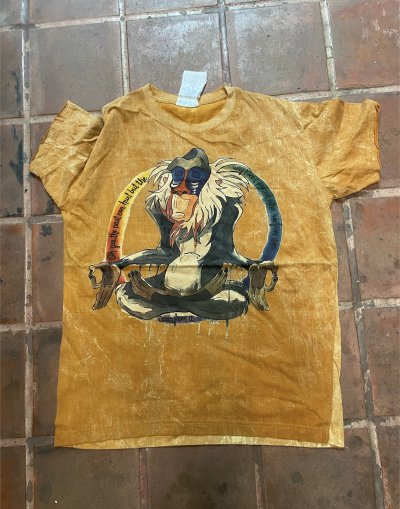 The monkey No time men t shirt M sz