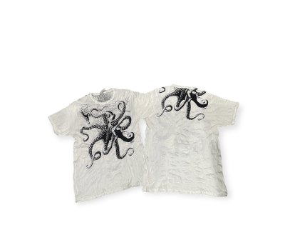 Octopus Motif Men T Shirt Sure Design Ocean Life Cotton M-L