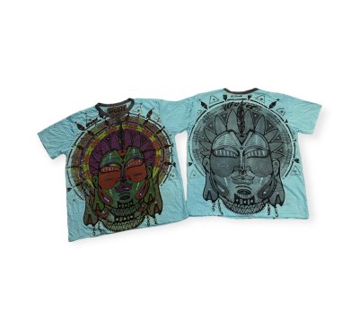 Men T Shirt Mask Tribe Hippie Yoga Weed Sure Cotton M