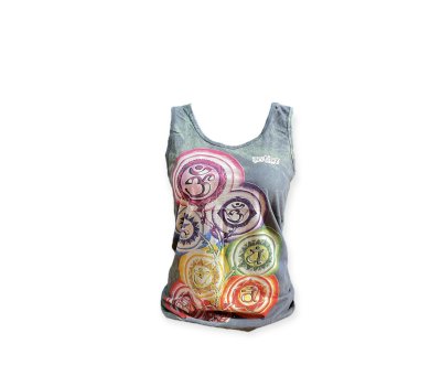 Om Aum Hindu Women Tank Top No Time Yoga Cotton Thai S