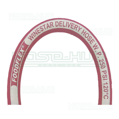 F-0025 FOODFLEX® Quality rubber hose specifically for short-term cleaning(up to +164°C)