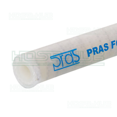 PRAS FOOD SIL MAX ท่อดูดซิลิโคนใยด้าย 2 ชั้น ทนความร้อนสูง