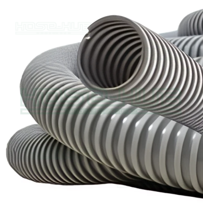 ท่อดูดเกลียวพีวีซีตัวหนอนสีเทา(EURO-FLEX) ท่ออ่อนสีเทา Made In Italy