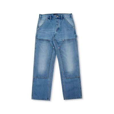 [ Pre-Order] - Indigoskin Double Knee Denim Washed Pant