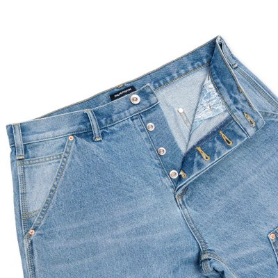 [ Pre-Order] - Indigoskin Double Knee Denim Washed Pant