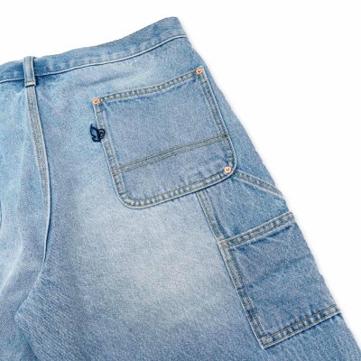 [ Pre-Order] - Indigoskin Double Knee Denim Washed Pant