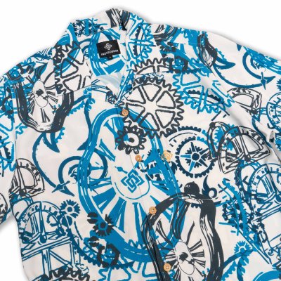 Indigoskin Eternity Aloha Shirt (White)