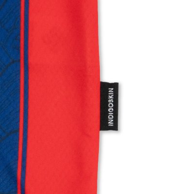 Indigoskin Classic Football Long Sleeve Jersey “Beyond Time” (Red / Blue Stripe - White)
