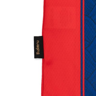 Indigoskin Classic Football Long Sleeve Jersey “Beyond Time” (Red / Blue Stripe - White)