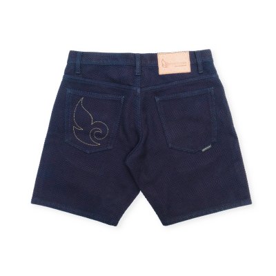 Indigoskin Sashiko 5 Pocket Shorts 15th Anniversary “Zen” Indigoskin Sashiko 5 Pocket Shorts 15th Anniversary “Zen”