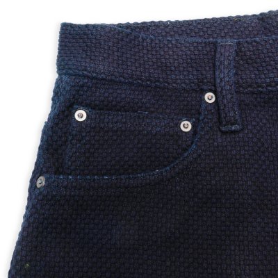 Indigoskin Sashiko 5 Pocket Shorts 15th Anniversary “Zen”