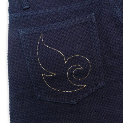 Indigoskin Sashiko 5 Pocket Shorts 15th Anniversary “Zen”