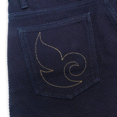 Indigoskin Sashiko 5 Pocket Shorts 15th Anniversary “Zen” Indigoskin Sashiko 5 Pocket Shorts 15th Anniversary “Zen”