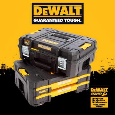 ชุดกล่องเครื่องมือพร้อมกล่องลิ้นชัก 2 ชั้น  TSTAK SIZE DEWALT รุ่น DWST83395-1