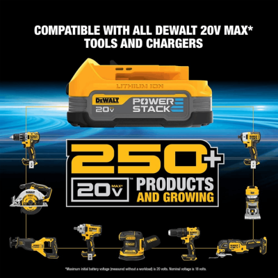 DEWALT DCBP034-B1 POWERSTACK 20V Max 1.7Ah Rechargeable Battery