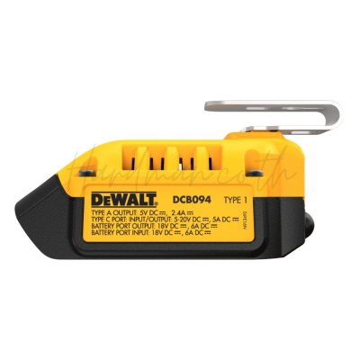 อะแดปเตอร์ชาร์จแบตเตอรี่ 20V Max USB-C DEWALT รุ่น DCB094-B1