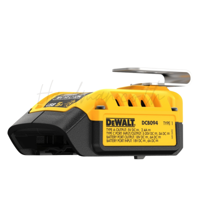 อะแดปเตอร์ชาร์จแบตเตอรี่ 20V Max USB-C DEWALT รุ่น DCB094-B1