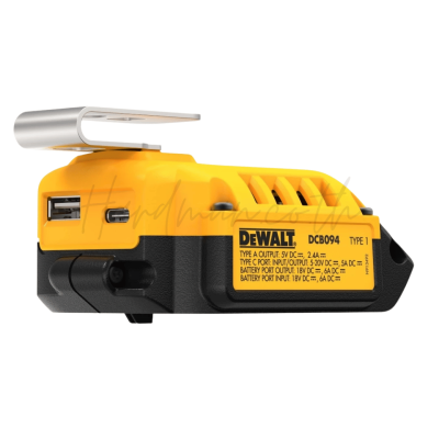 อะแดปเตอร์ชาร์จแบตเตอรี่ 20V Max USB-C DEWALT รุ่น DCB094-B1