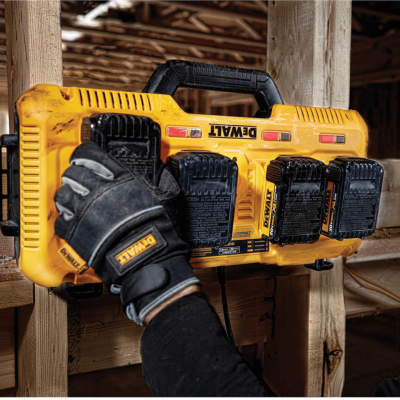 DEWALT Multi-Port Fast Battery Charger – Model DCB104-QW