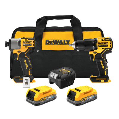 ชุดสว่านกระแทกและไขขวงกระแทก 20V DEWALT รุ่น DCK2214E2-B1 (DCF840+DCD709)