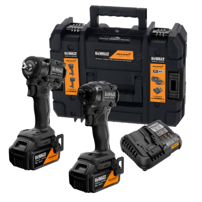 ชุดบล็อกเเละไขควงกระแทกไร้สาย 18V XR DEWALT รุ่น DCK2224MP2T-QW (MCLAREN)