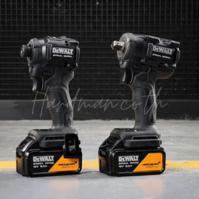 ชุดบล็อกเเละไขควงกระแทกไร้สาย 18V XR DEWALT รุ่น DCK2224MP2T-QW (MCLAREN)
