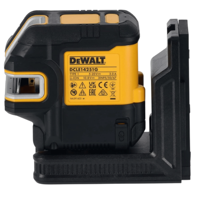DEWALT DCLE14251GB-XJ USB Rechargeable Green 5 Spot and Cross Line Laser Kit