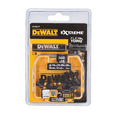 ชุดดอกไขควง FLEXTORQ 25 ชิ้น + ปลอกแม่เหล็ก DEWALT รุ่น DT71910-QZ ชุดดอกไขควง FLEXTORQ 25 ชิ้น + ปลอกแม่เหล็ก DEWALT รุ่น DT71910-QZ
